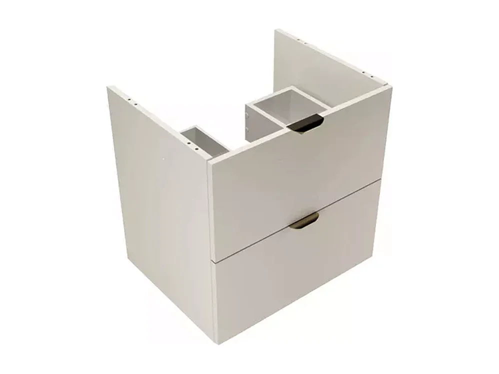 Kaschmir-Badezimmerset 100 cm Schrank mit Arbeitsplatte und Regalen Orio