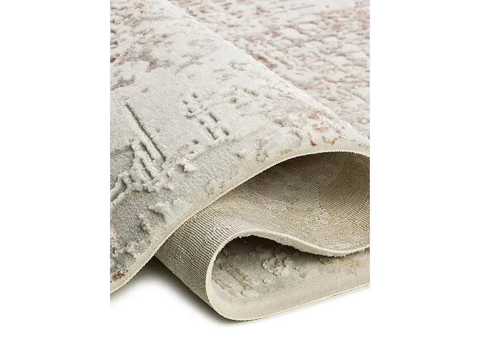 Tapis intérieur - abstrait avec relief - beige - 115 x 170 cm - ORIS