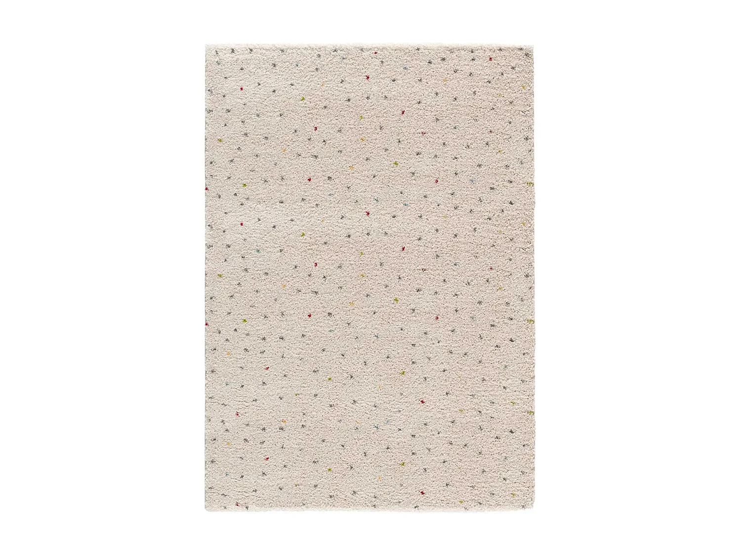 Tapis intérieur - shaggy moderne - crème / multicolore - 160 x 230 cm - LUSH