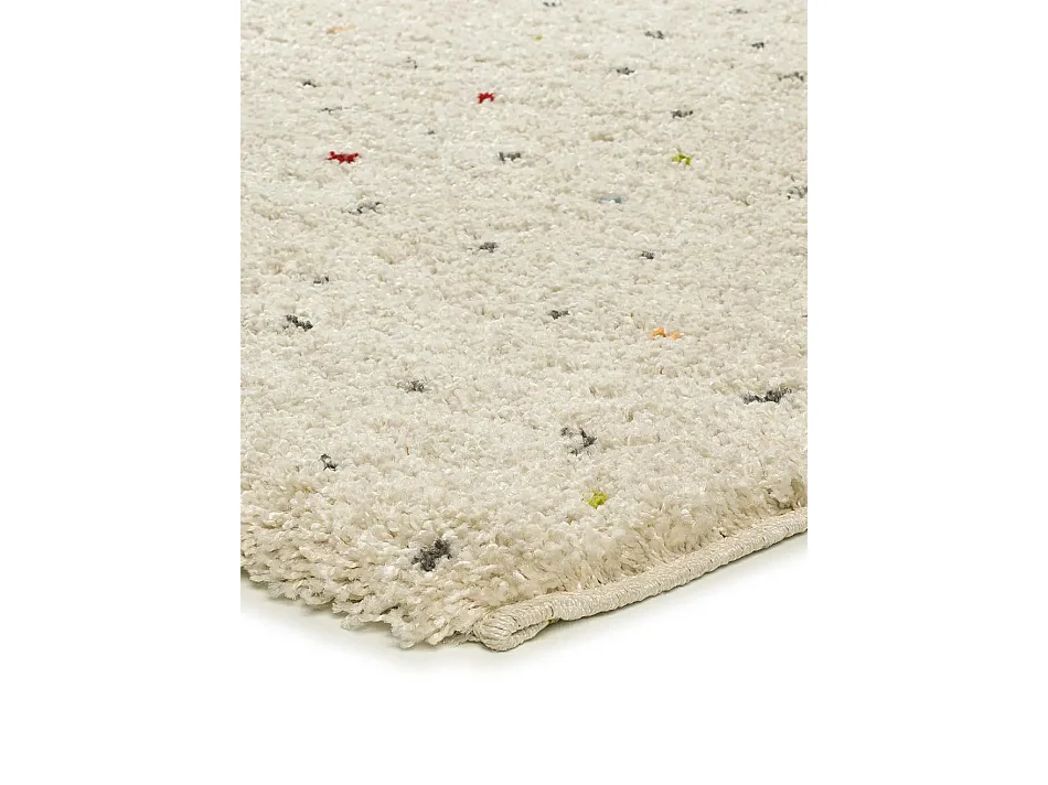 Tappeto interno - shaggy moderno - crema / multicolore - 160 x 230 cm - LUSH