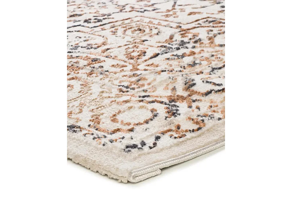 Laagpolig tapijt - vintage met reliëf - veelkleurig - 192x290 cm - KEOPS