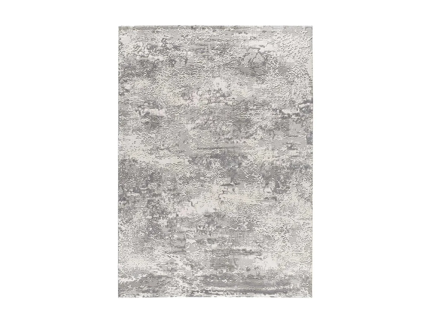 Tapis intérieur - abstrait avec relief - gris - 77 x 150 cm - ORIS