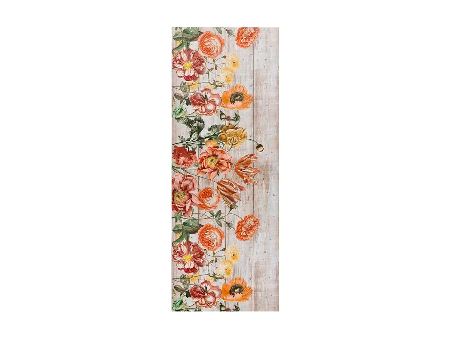 Tapete cozinha - desenhos com flores - multicolorido - 52 x 100 cm - RICCI