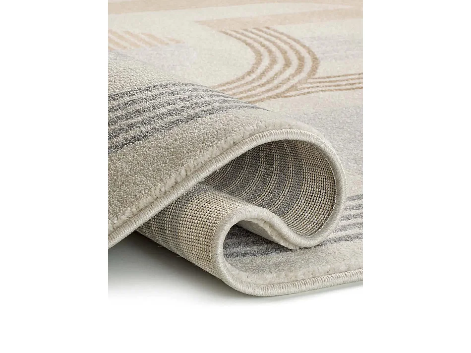 Tapis intérieur - géométrique - beige / multicolore - 200 x 290 cm - ASTRA