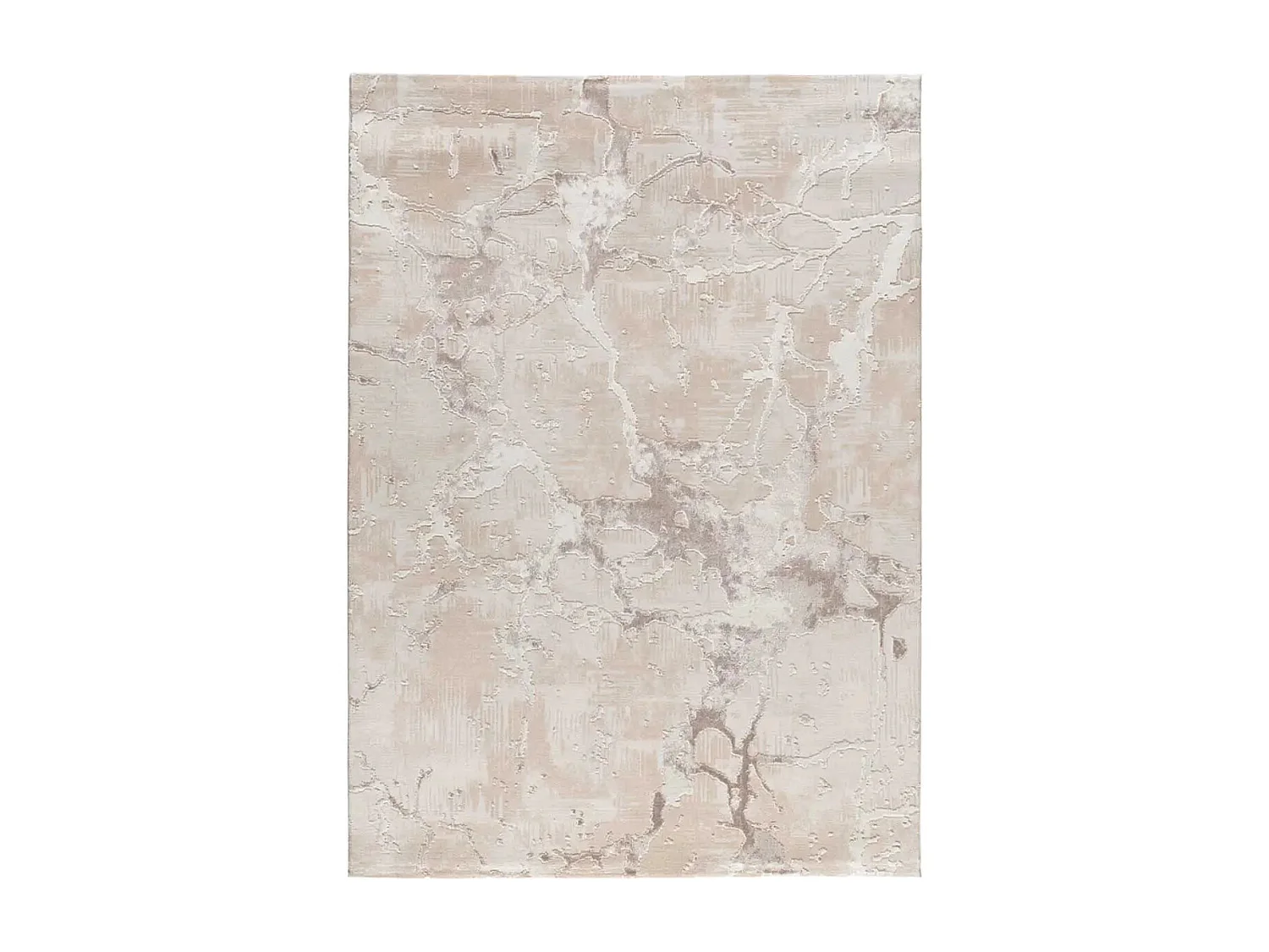 Tapis intérieur - effet marbre avec relief - beige - 154 x 230 cm - ORIS