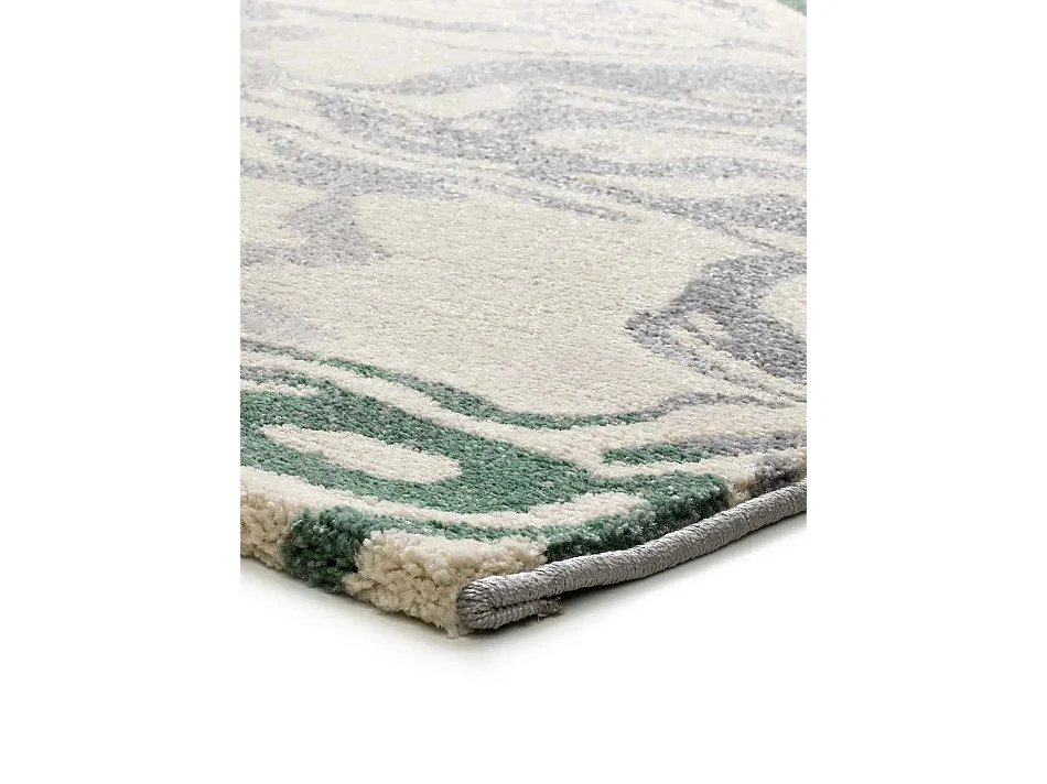 Tapis intérieur - abstrait - vert / gris - 160 x 230 cm - ASTRA