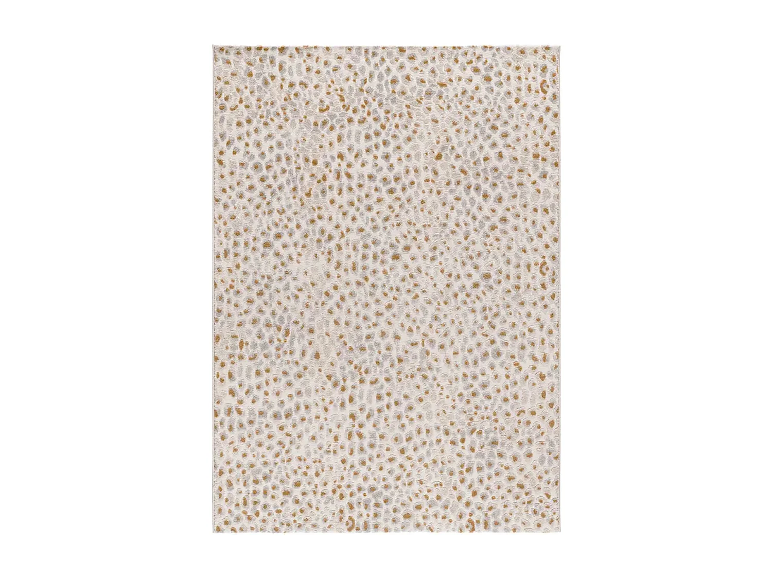 Alfombra interior  - moderno con relieve - gris / crema - 80 x 150 cm - AMARA