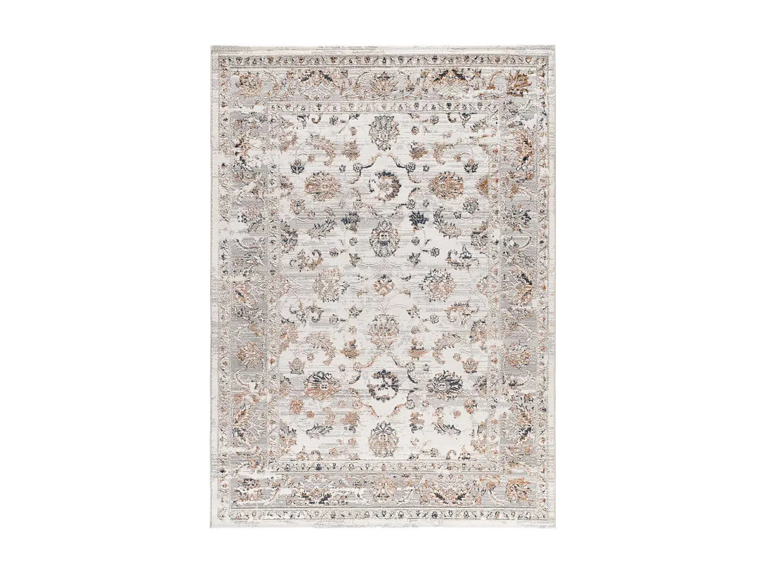 Laagpolig tapijt - vintage met reliëf - veelkleurig - 192x290 cm - KEOPS