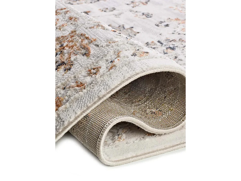 Laagpolig tapijt - vintage met reliëf - veelkleurig - 192x290 cm - KEOPS