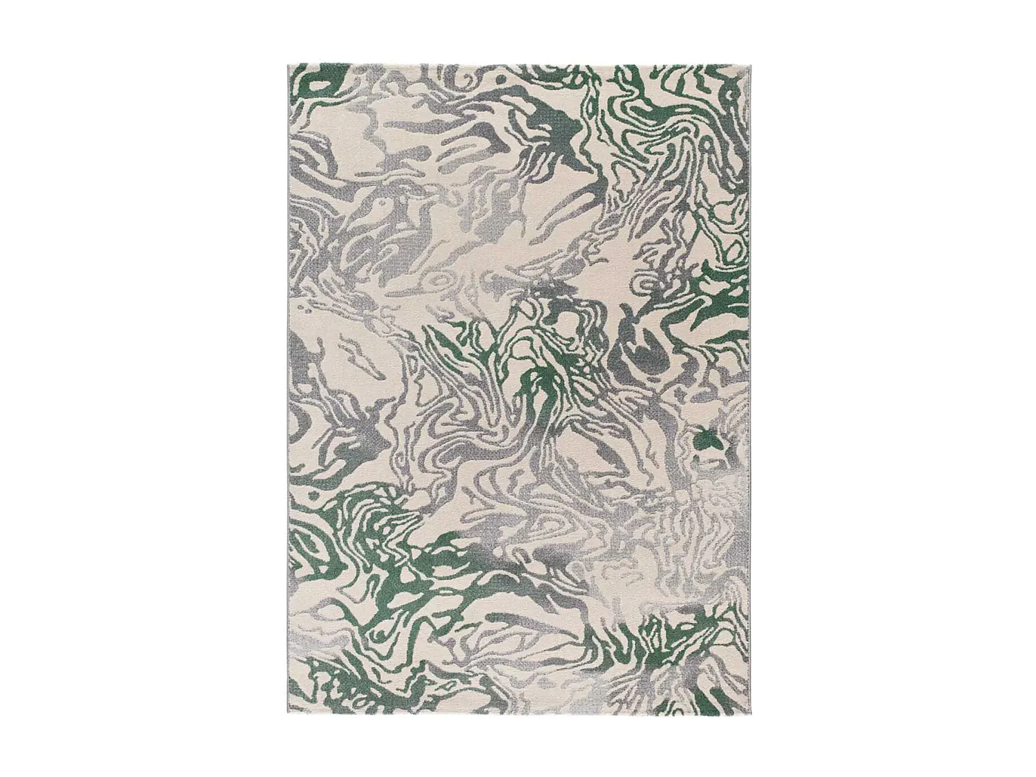 Tapis intérieur - abstrait - vert / gris - 200 x 290 cm - ASTRA