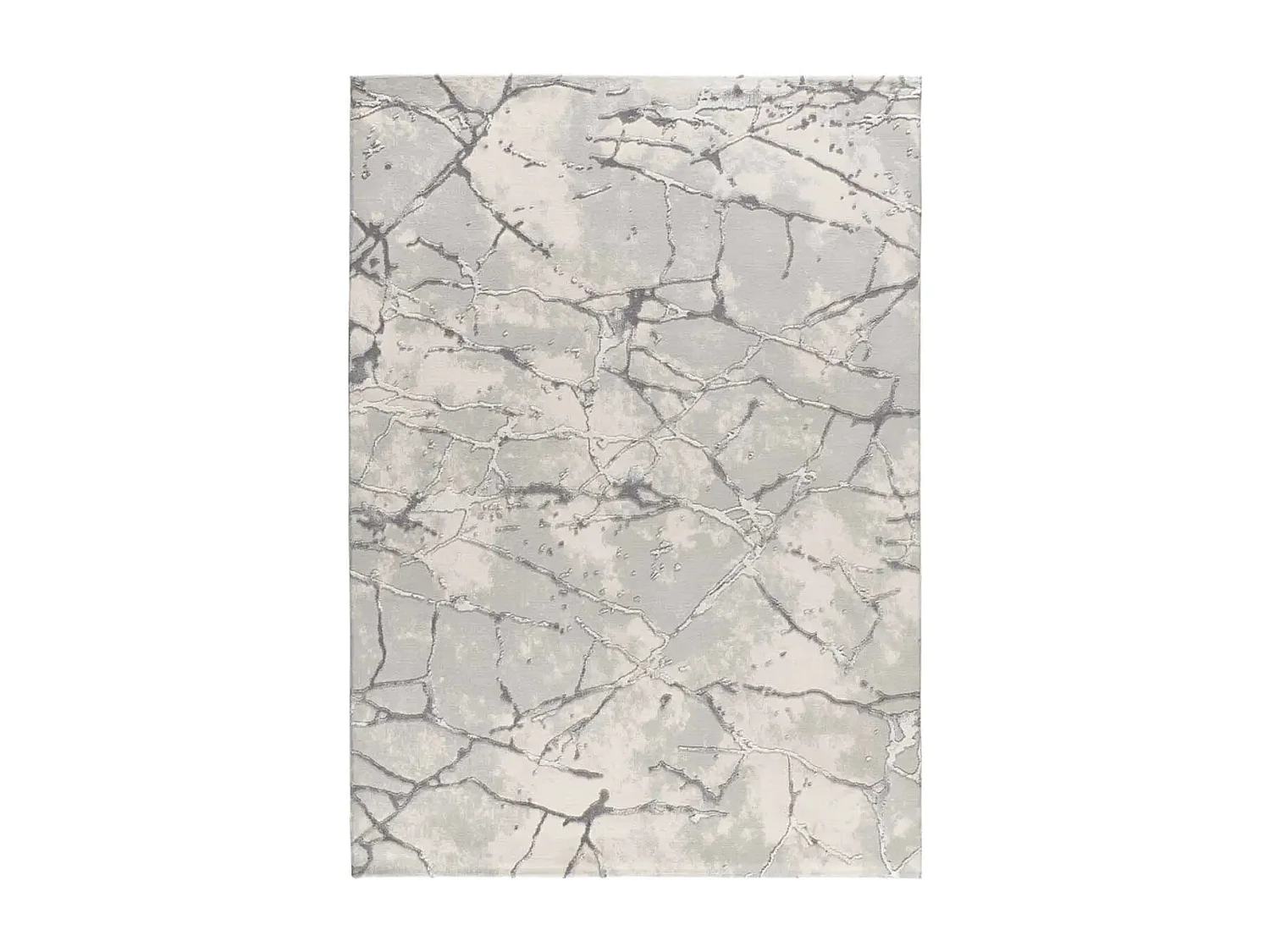 Tapis intérieur - effet marbre avec relief - gris - 192 x 290 cm - ORIS