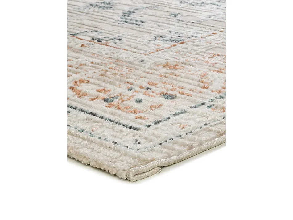 Laagpolig tapijt - vintage met reliëf - veelkleurig - 154x230 cm - KEOPS