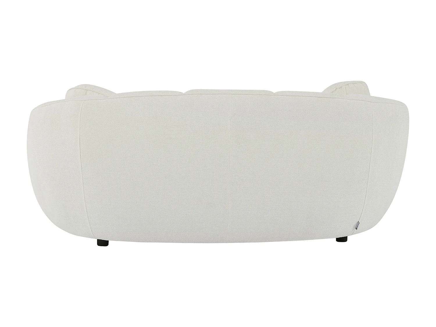 Canapé 2 places en tissu texturé blanc cassé RALIBO