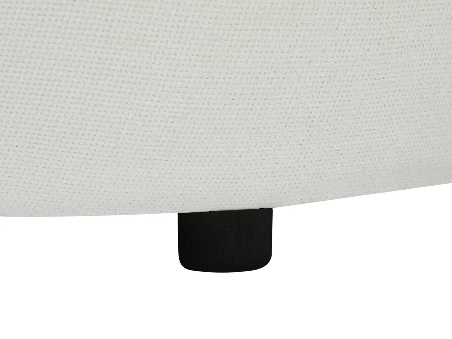 Canapé 2 places en tissu texturé blanc cassé RALIBO