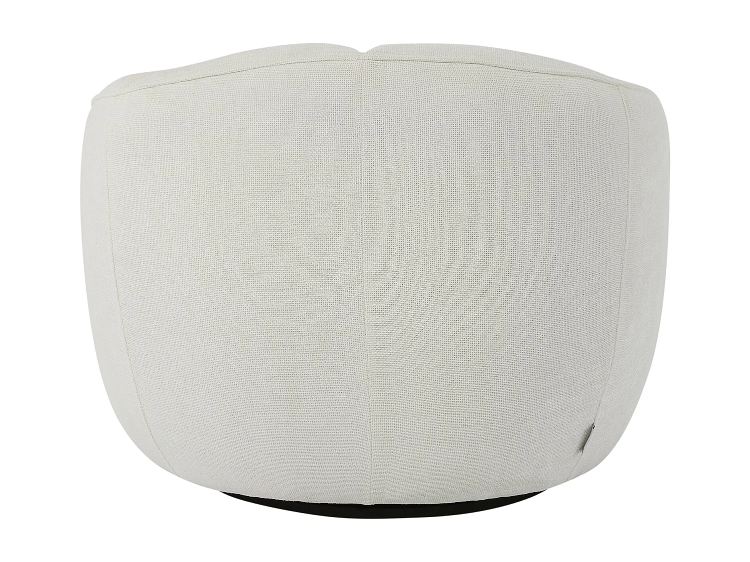 Fauteuil en tissu texturé blanc cassé RALIBO