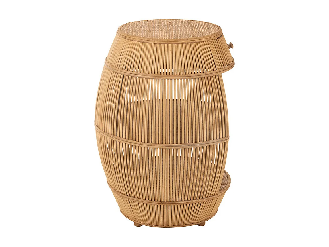 Table d'Appoint en Bambou "Barrel" 79cm Naturel