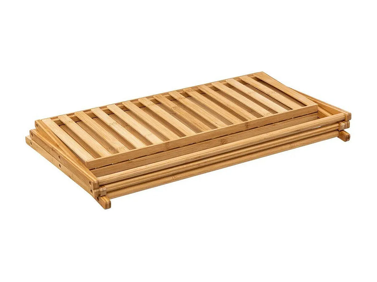 Range-Chaussures en Bambou "Pliable" 70cm Naturel