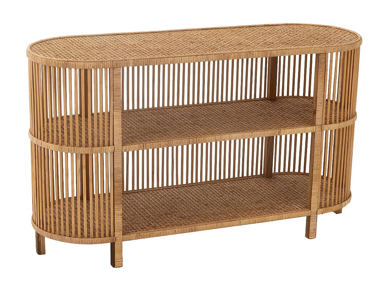 Console Ovale en Bambou "Exo" 121cm Naturel