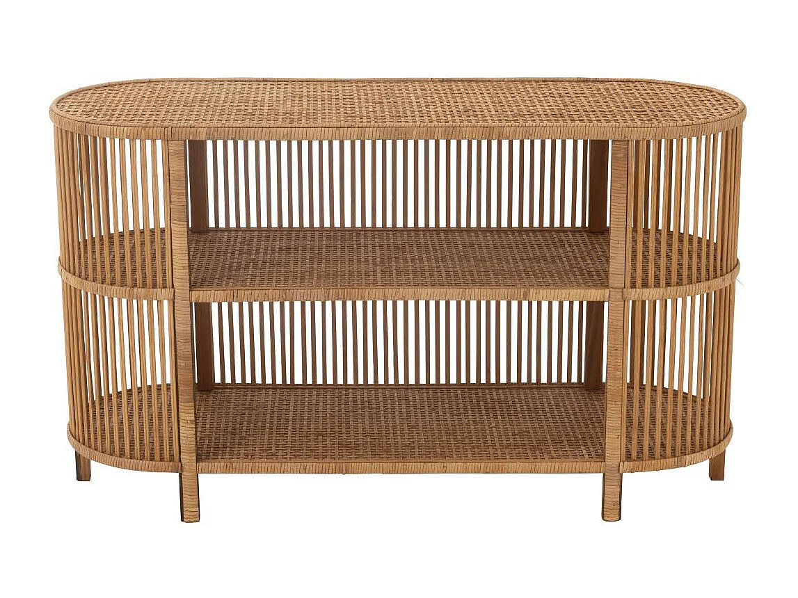 Console Ovale en Bambou "Exo" 121cm Naturel