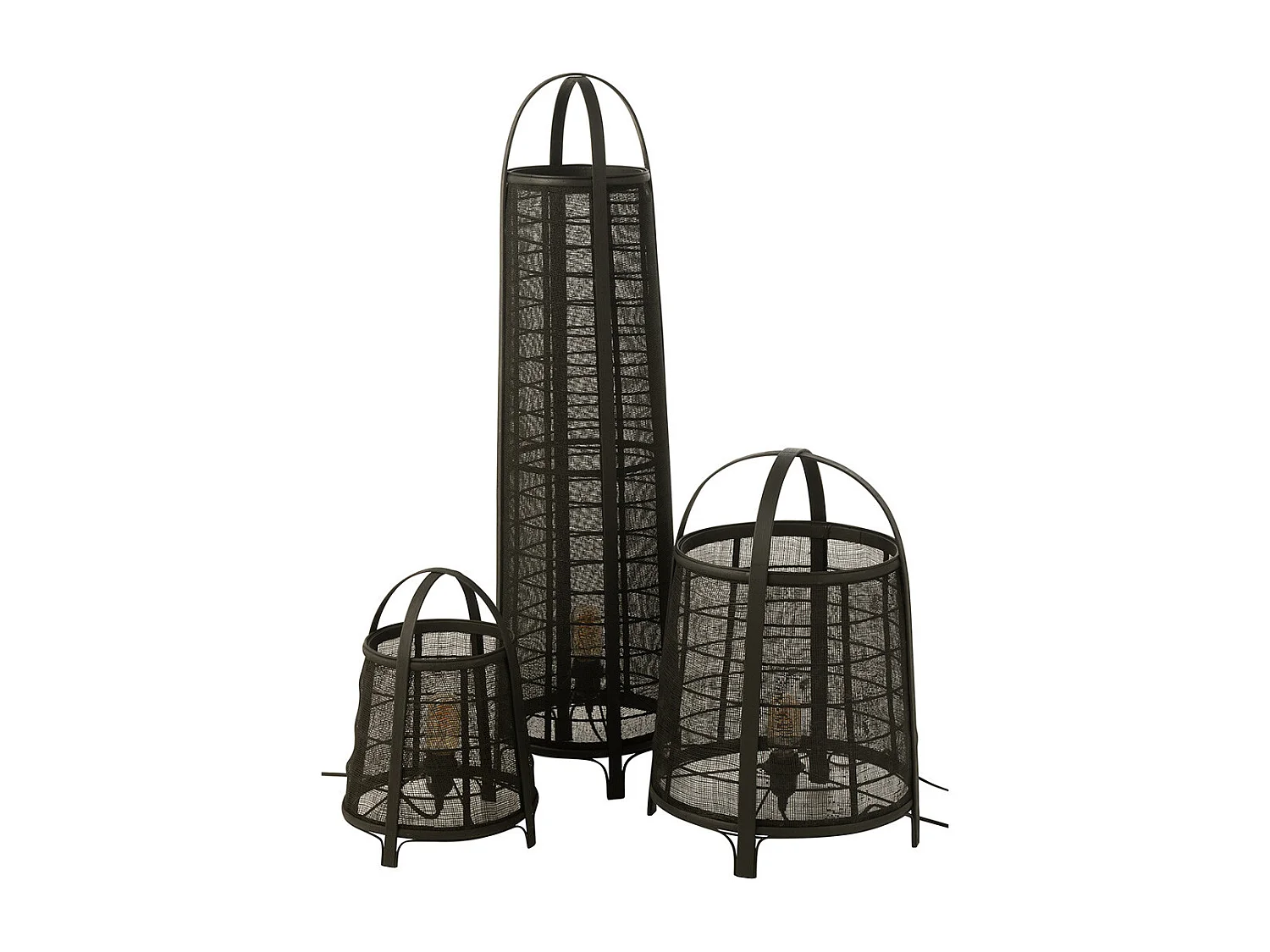 Lampadaire en Bambou "Don" 100cm Noir