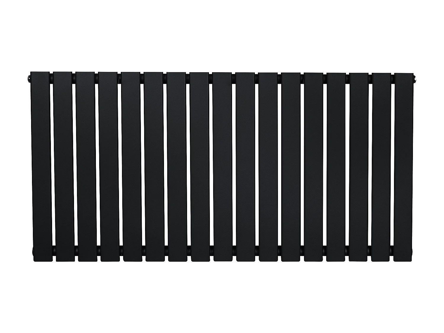 Flachheizkörper – 600mm x 1190mm – Schwarz
