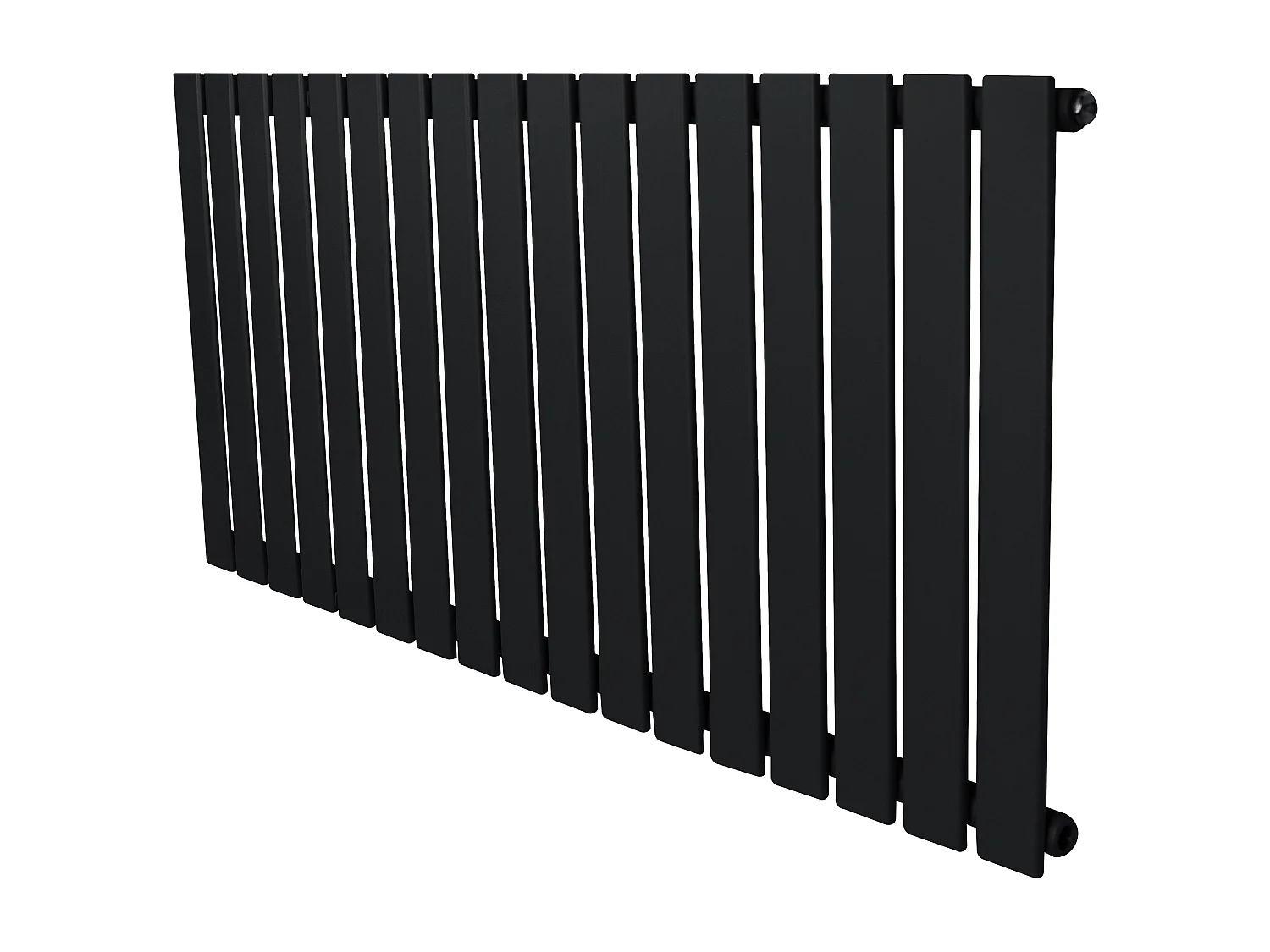 Flachheizkörper – 600mm x 1190mm – Schwarz