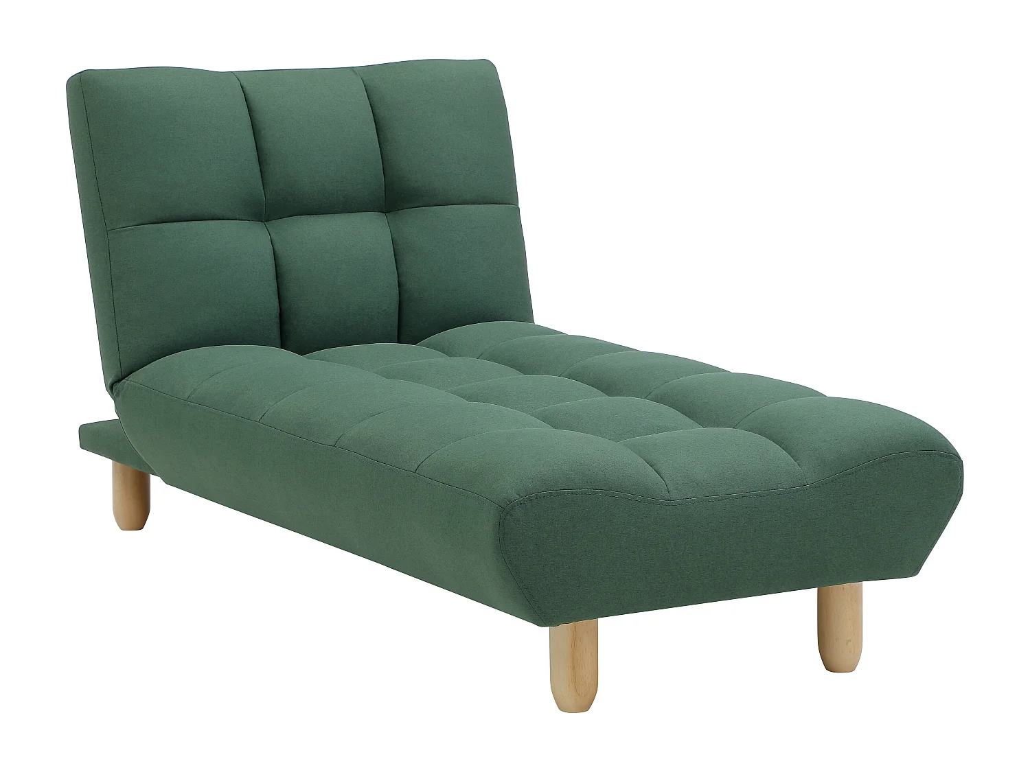 Canapé modulable convertible en tissu vert ESTEBAN