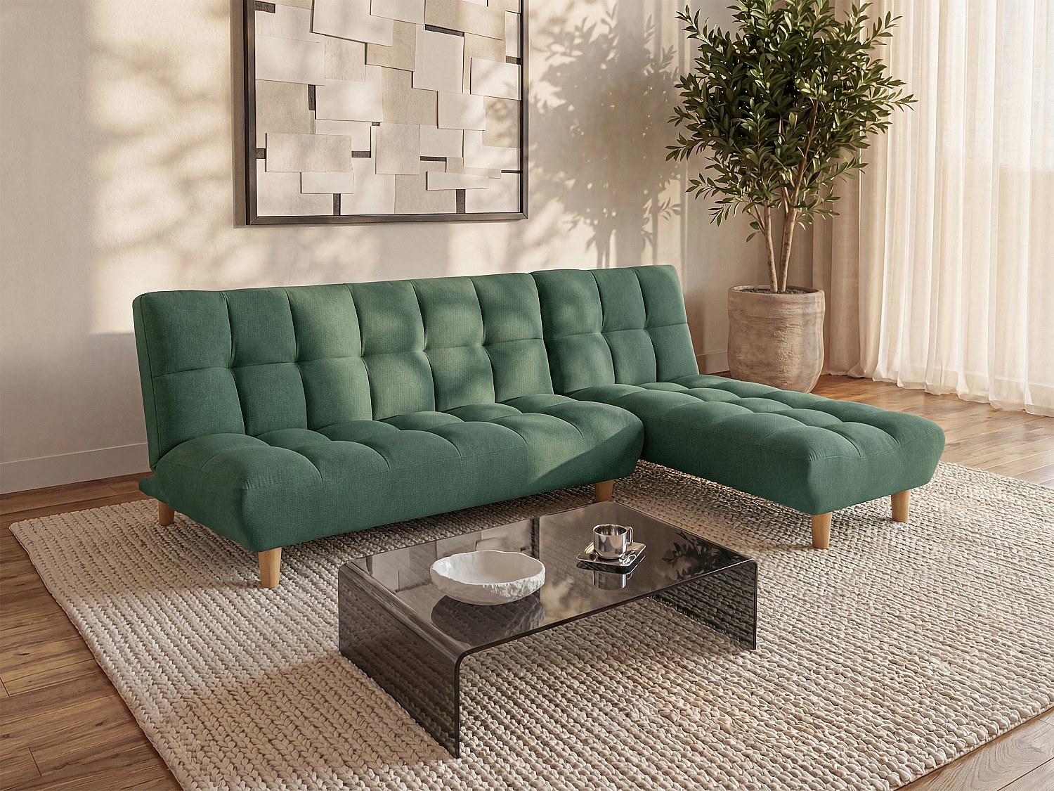Modulaire zitbank scandinavische stijl