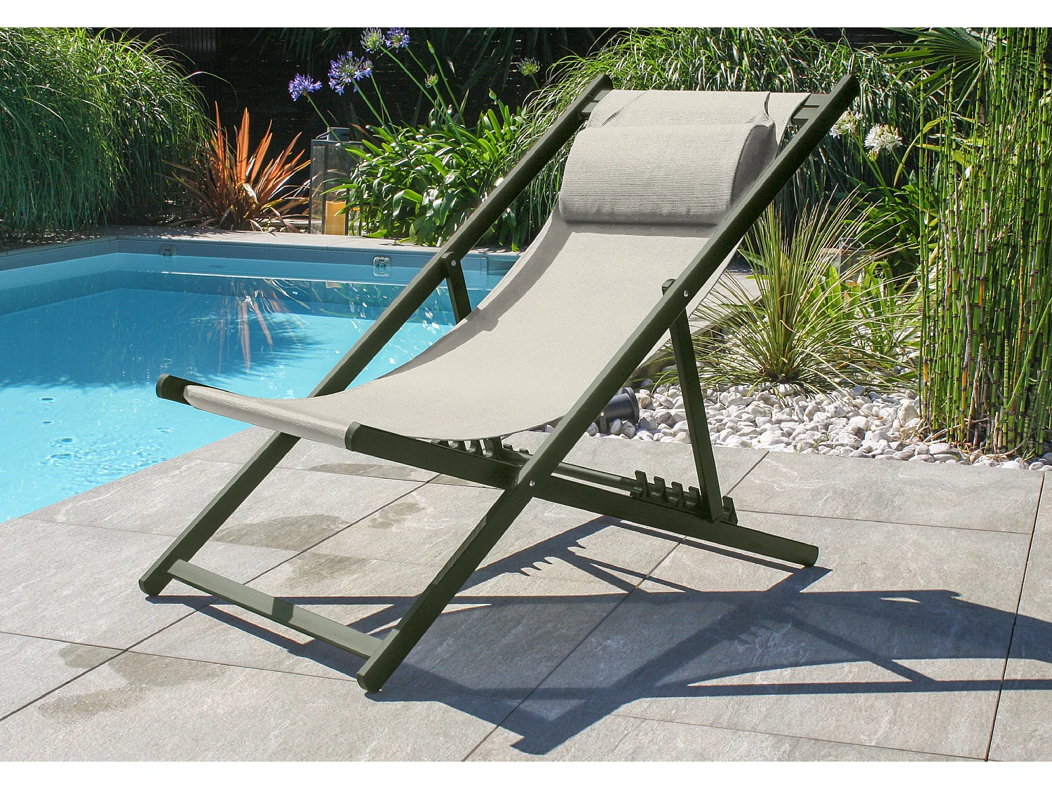 Chilienne de Jardin Pliante "Julia" 102cm Kaki