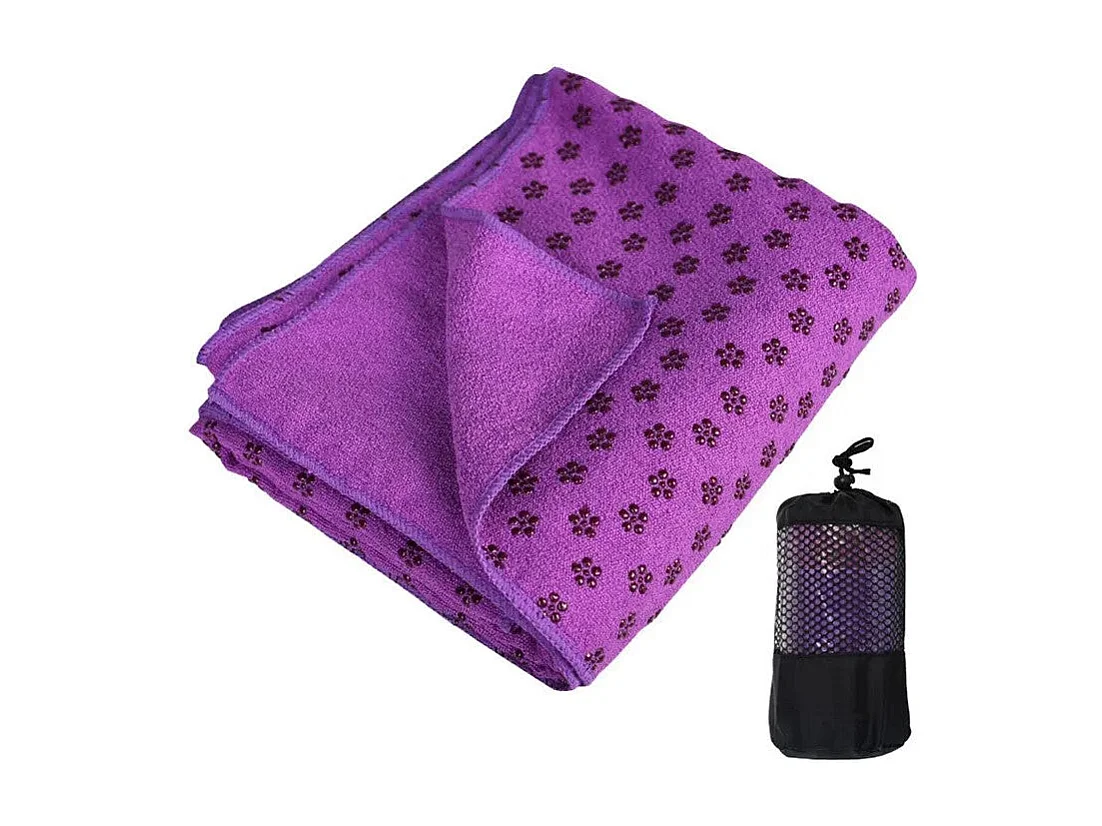 Kits de Yoga 5 en 1  .Modéle Yoga fit colorie Rose inclus Tapis de yoga , serviette, balle de yoga, brique de yoga, fitness band,