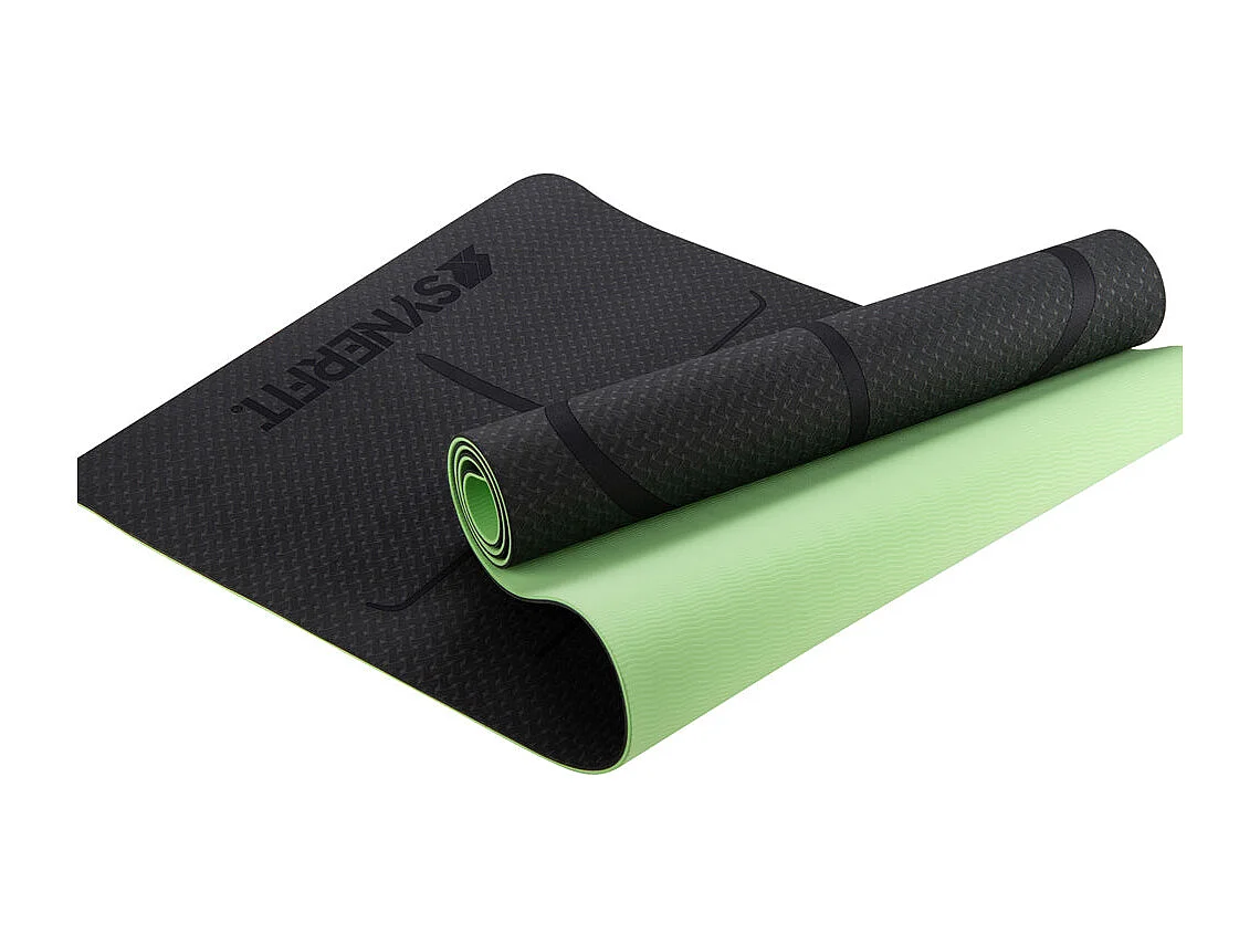 Tapis de Yoga antidérapant - Modèle Zenith  -en caoutchouc naturel  colorie   Vert