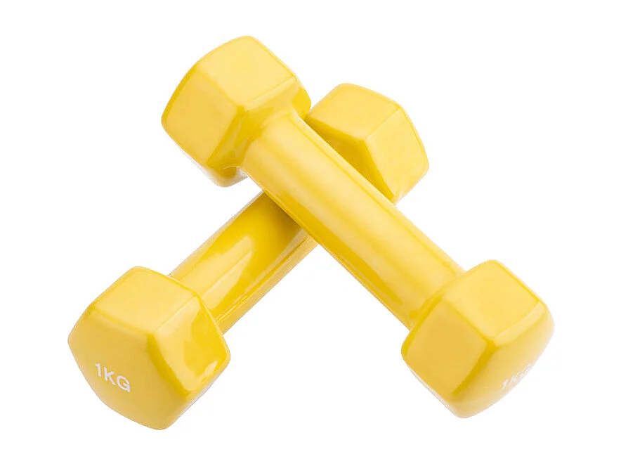 Paire d'haltères  epoxy en vinyle antidérapant 2x1Kg