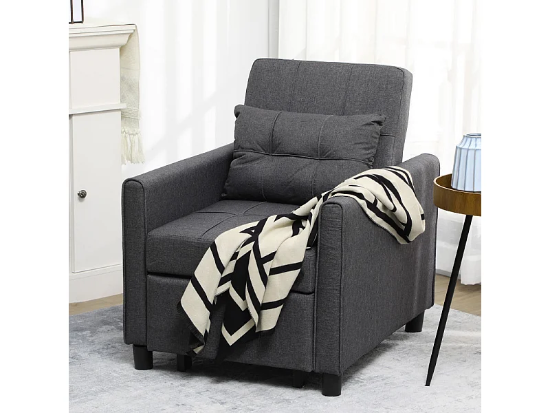 Fauteuil convertible 3-en-1 IKERA gris