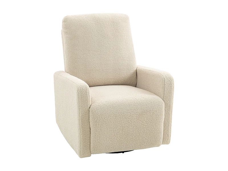 Fauteuil relax avec repose-pieds TARSAQ beige