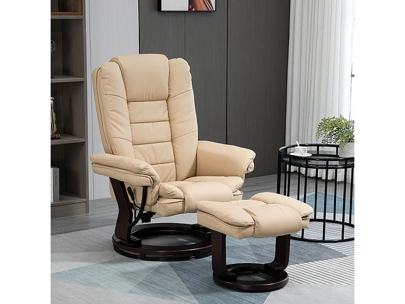 Fauteuil de relaxation AVERSA beige