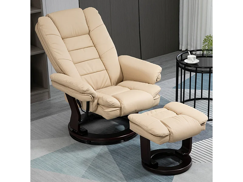 Fauteuil de relaxation AVERSA beige