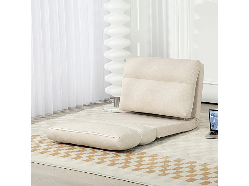 Fauteuil convertible 3-en-1 TASIUS beige