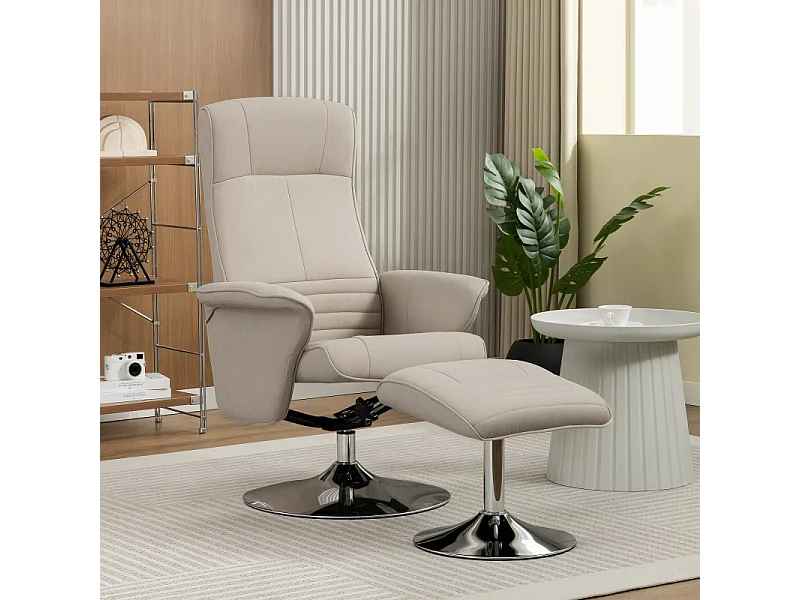 Fauteuil de relaxation CIVILA beige
