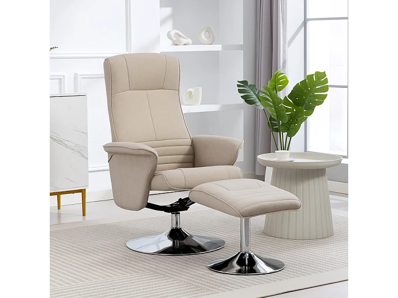 Fauteuil de relaxation CIVILA beige