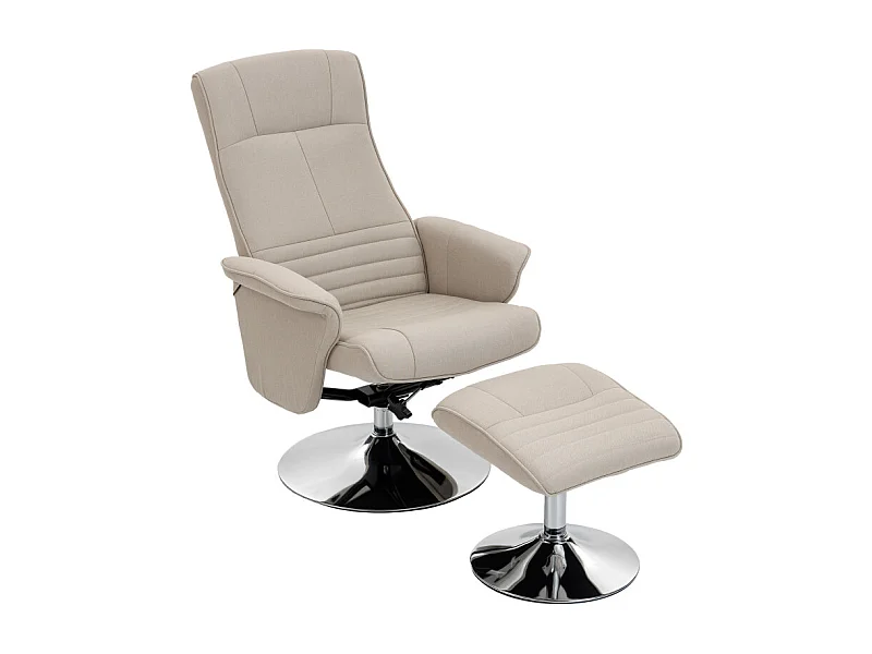 Fauteuil de relaxation CIVILA beige