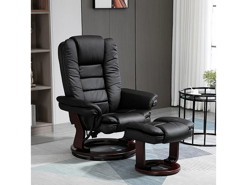 Fauteuil de relaxation CATANE noir