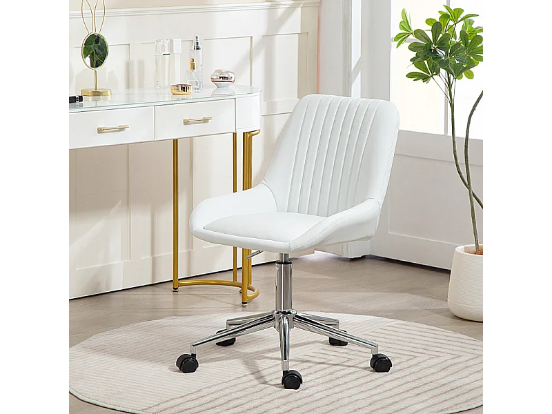 Chaise de bureau VELLETRI blanche