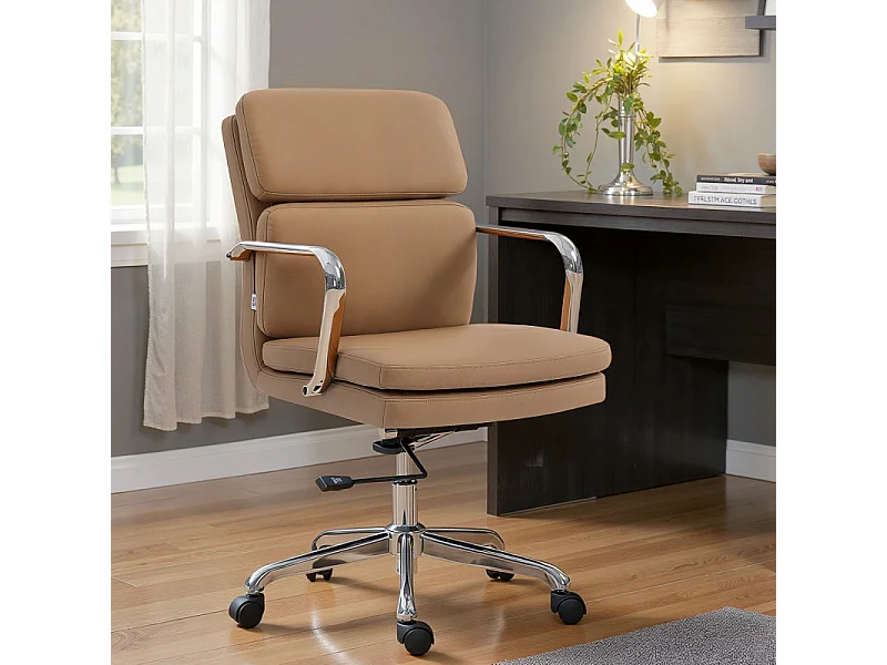 Chaise de bureau PORTICI marron