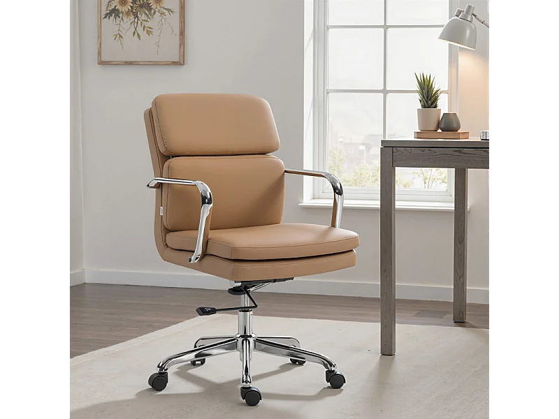 Chaise de bureau PORTICI marron