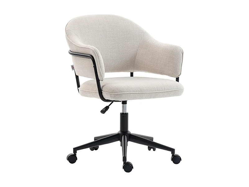 Chaise de bureau PORTICIA beige clair