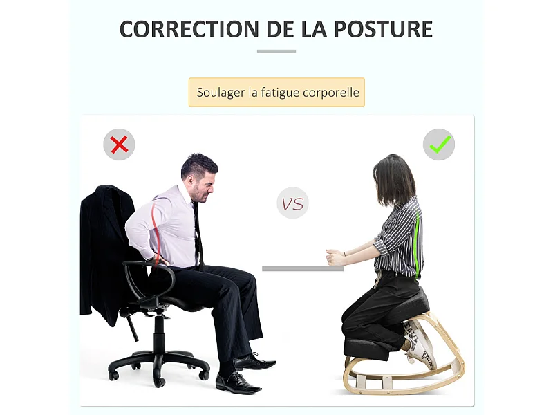 Tabouret ergonomique FENZA bleu
