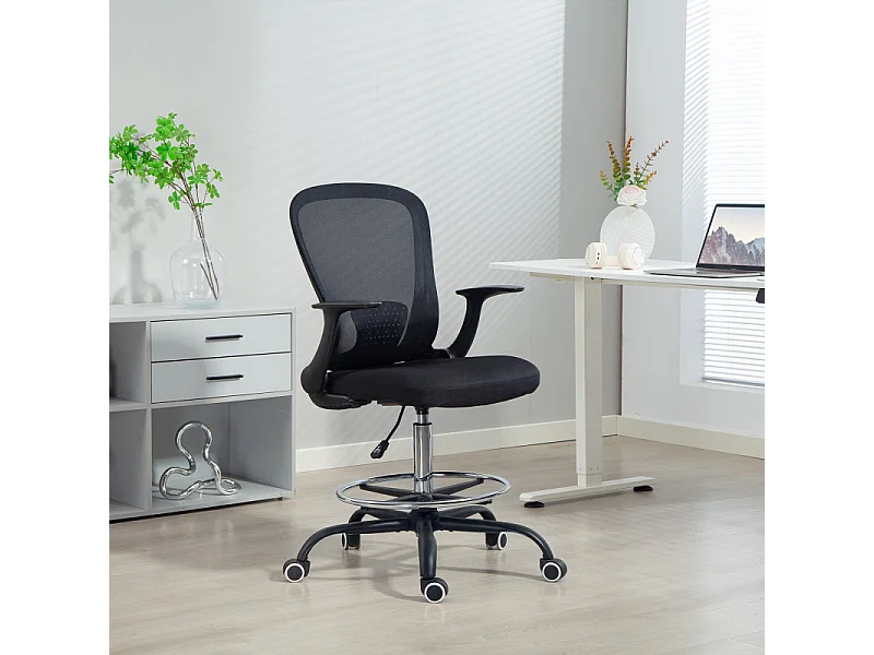 Chaise de bureau ergonomique SALERNE noire