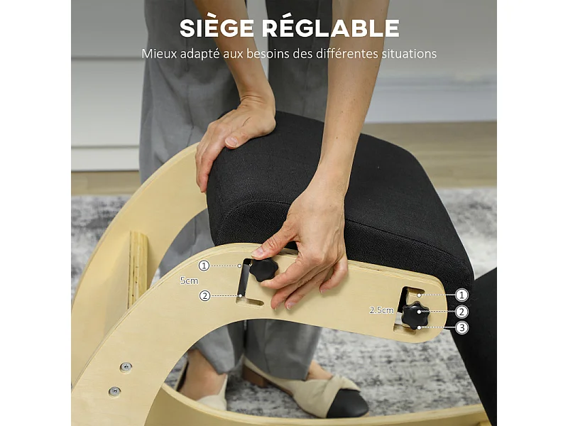 Siège ergonomique TRANNI noir