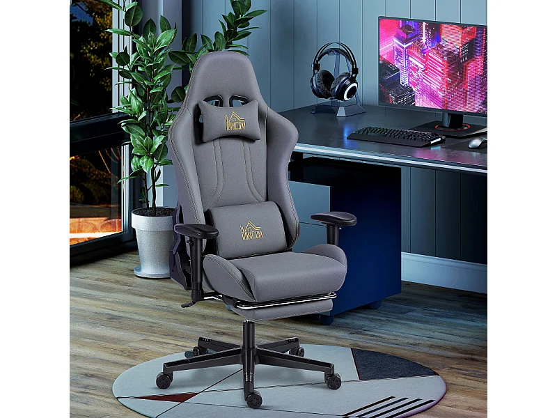 Chaise de bureau VARESE gris foncé