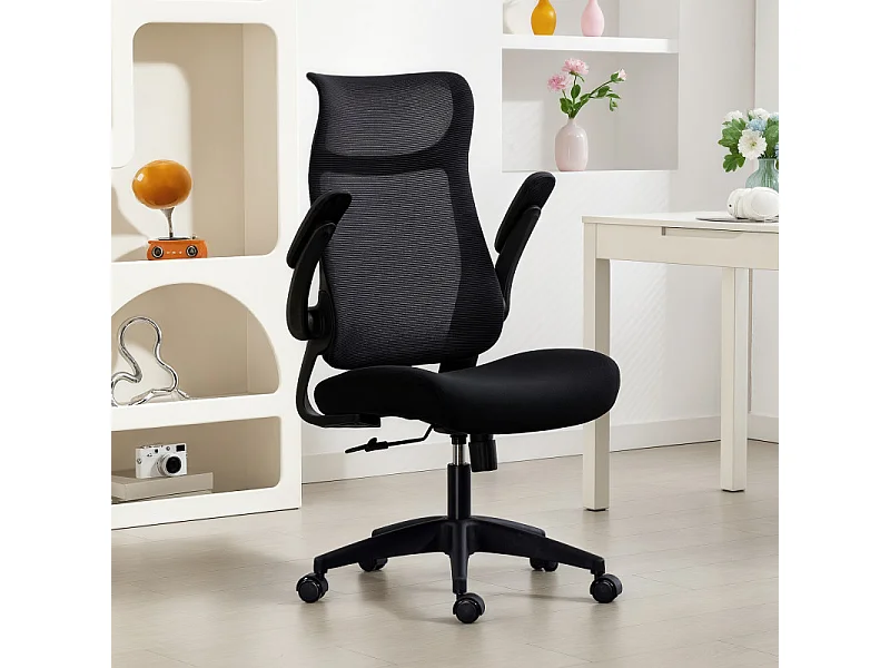 Chaise de bureau ergonomique VALLO noire